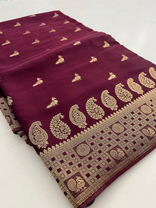 Pure Banarsi Satin Silk