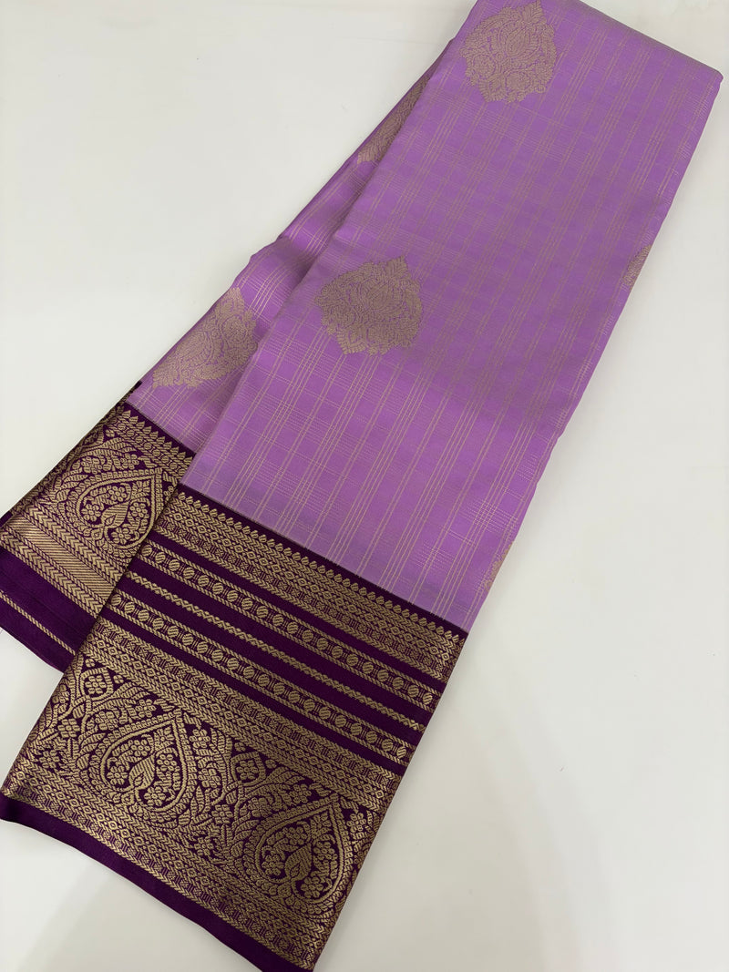 Semi Kanchi Silk Saree-JU31