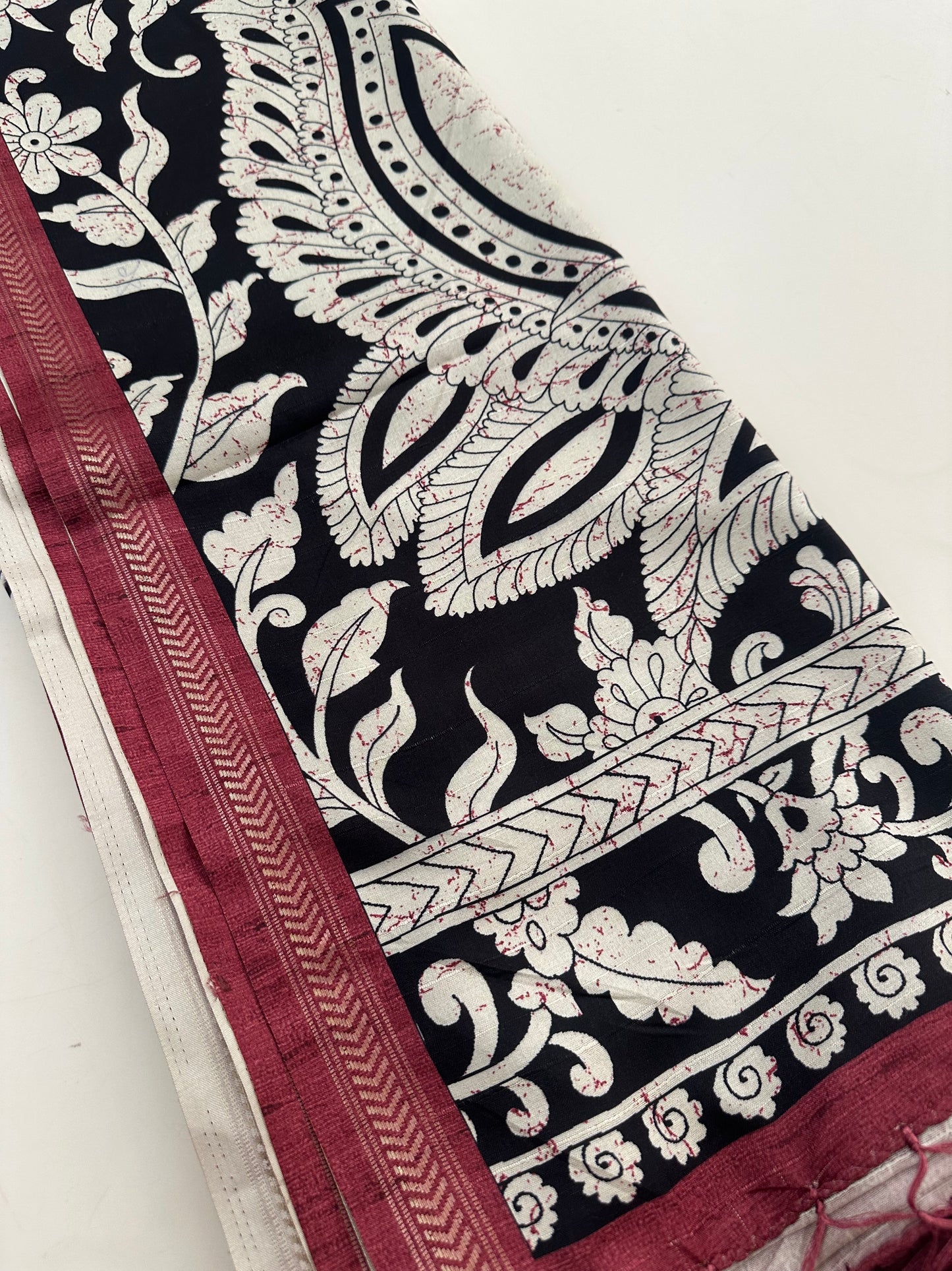 Kalamkari Tussar Printed-M26
