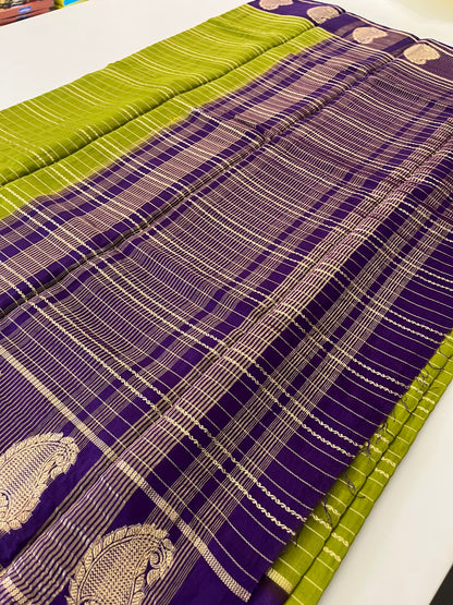 Semi Mysore silk new design