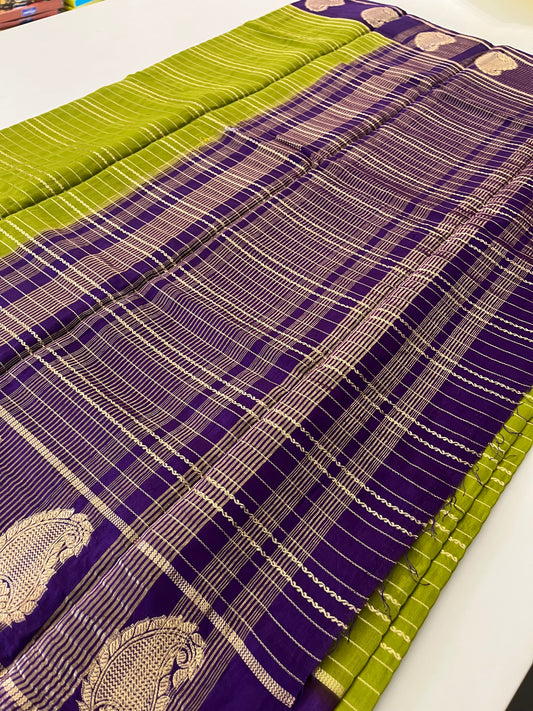 Semi Mysore silk new design