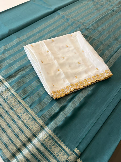 Semi Mysore silk premium