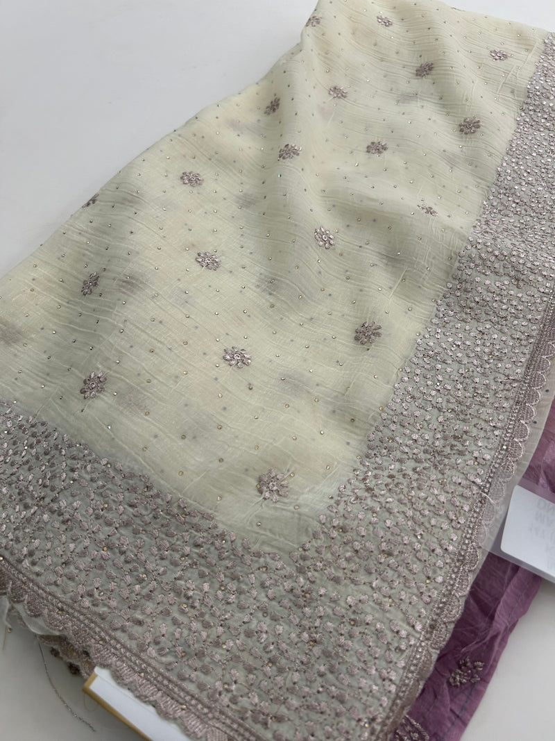 Organza Work Saree-M30