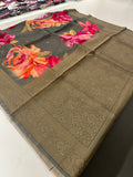Viscose Digital Print Saree-J29