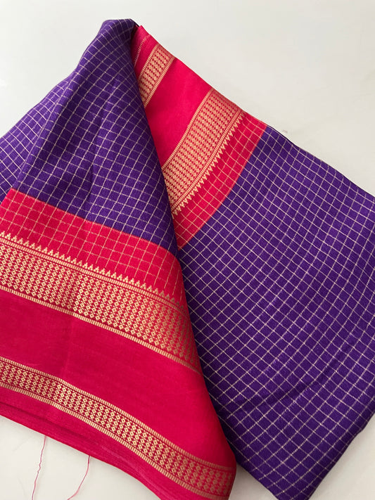 Crepe Chiffon Check