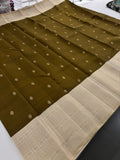 Pure Handloom Kanjeevaram Tissue Brocade Pallu and Blouse Designer Piece