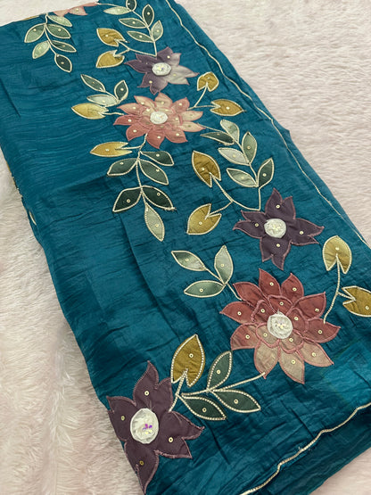 Designer Organza Saree-M16