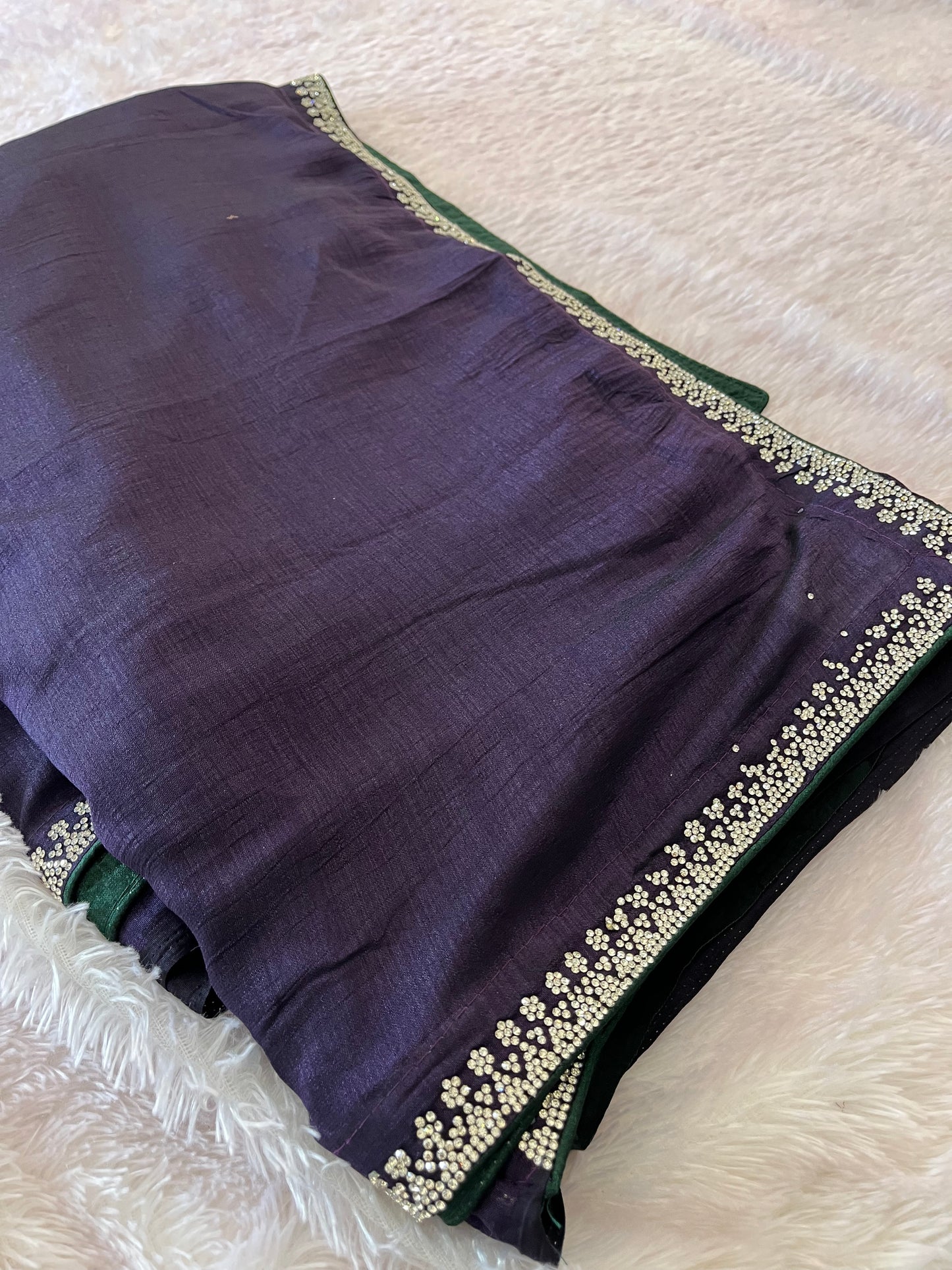 Tussar Fancy Stone Work