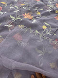 Soft Organza Full Work Sarees in 2 new Colors  Pista and Lavender Shades🌹 Comes with embroidery buttas all over 🌹JU27