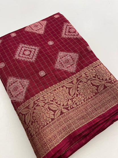 Tussar crape fancy