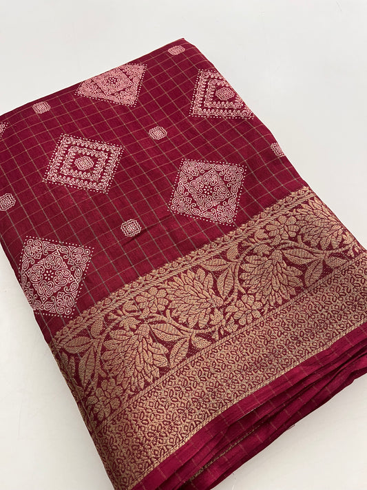 Tussar crape fancy