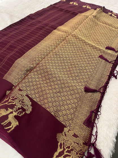 Banarsi Crape Silk-M9