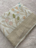 Tulips Linen Premium Saree-M13