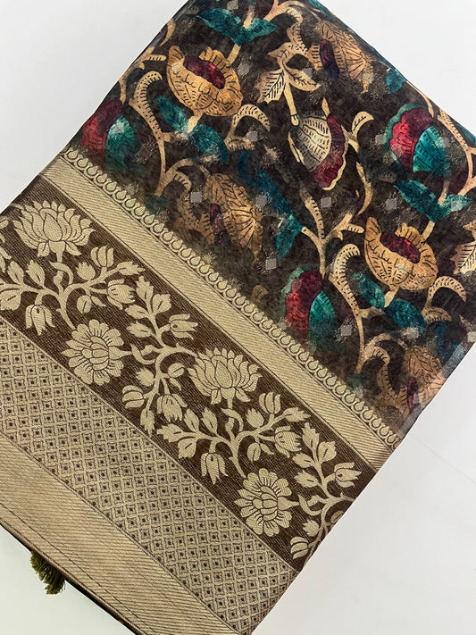 Premium printed Brosso Saree