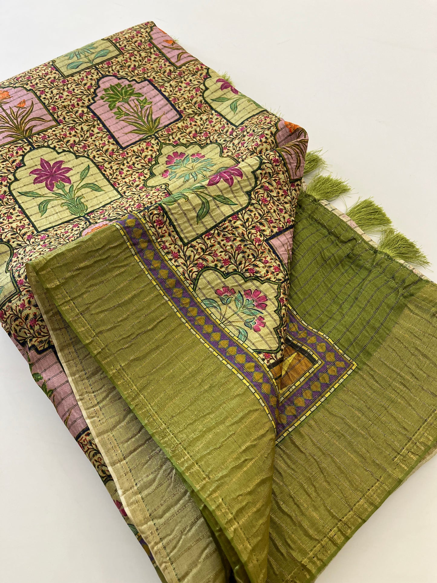 Crush Tussar Printed