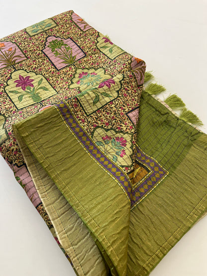 Crush Tussar Printed