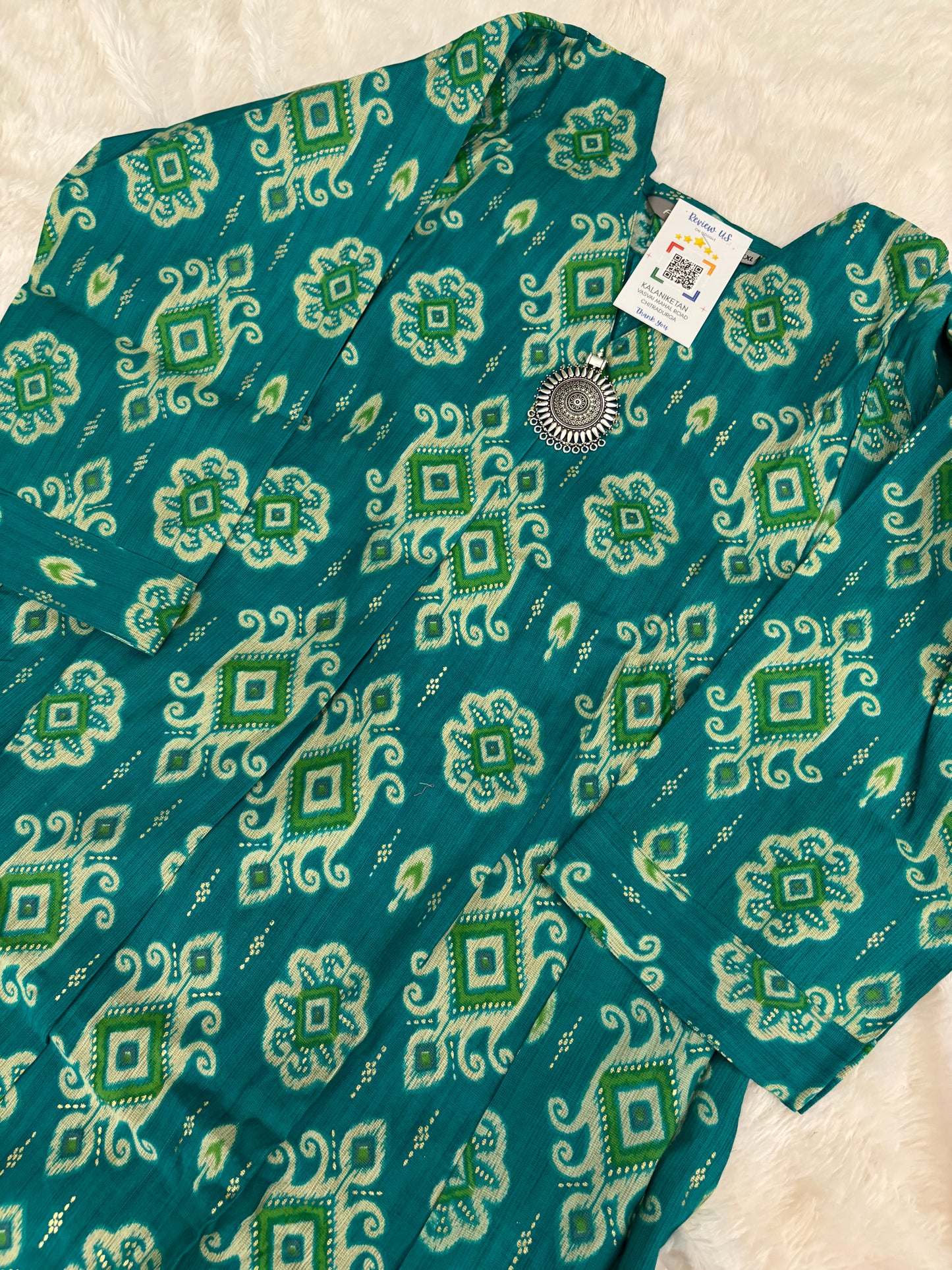 Office Wear Kurti With Pendant