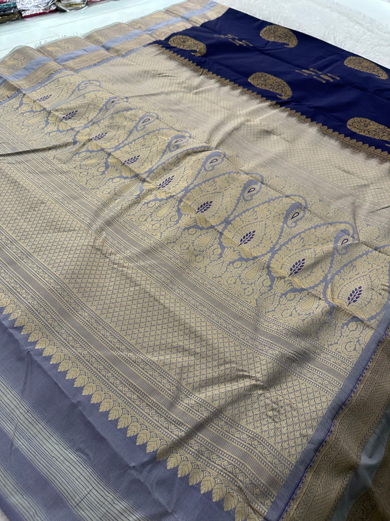 Semi Kanchi Silk Saree-(Ju2)