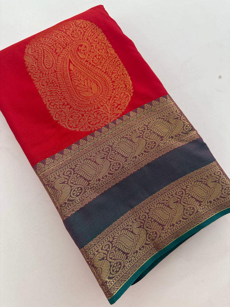 Semi Kanchi Silk Saree-J27