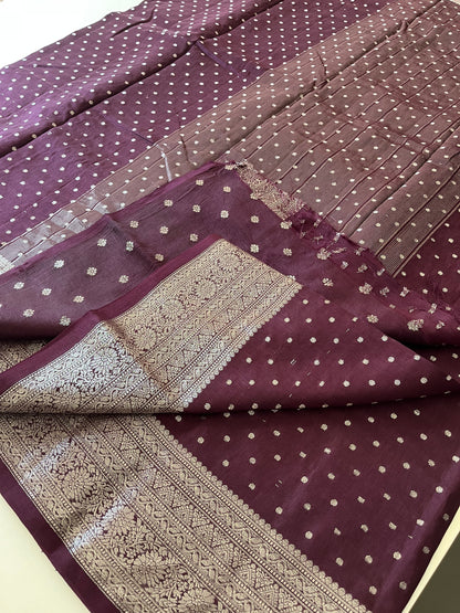 Silver Butties Banarasi Viscose