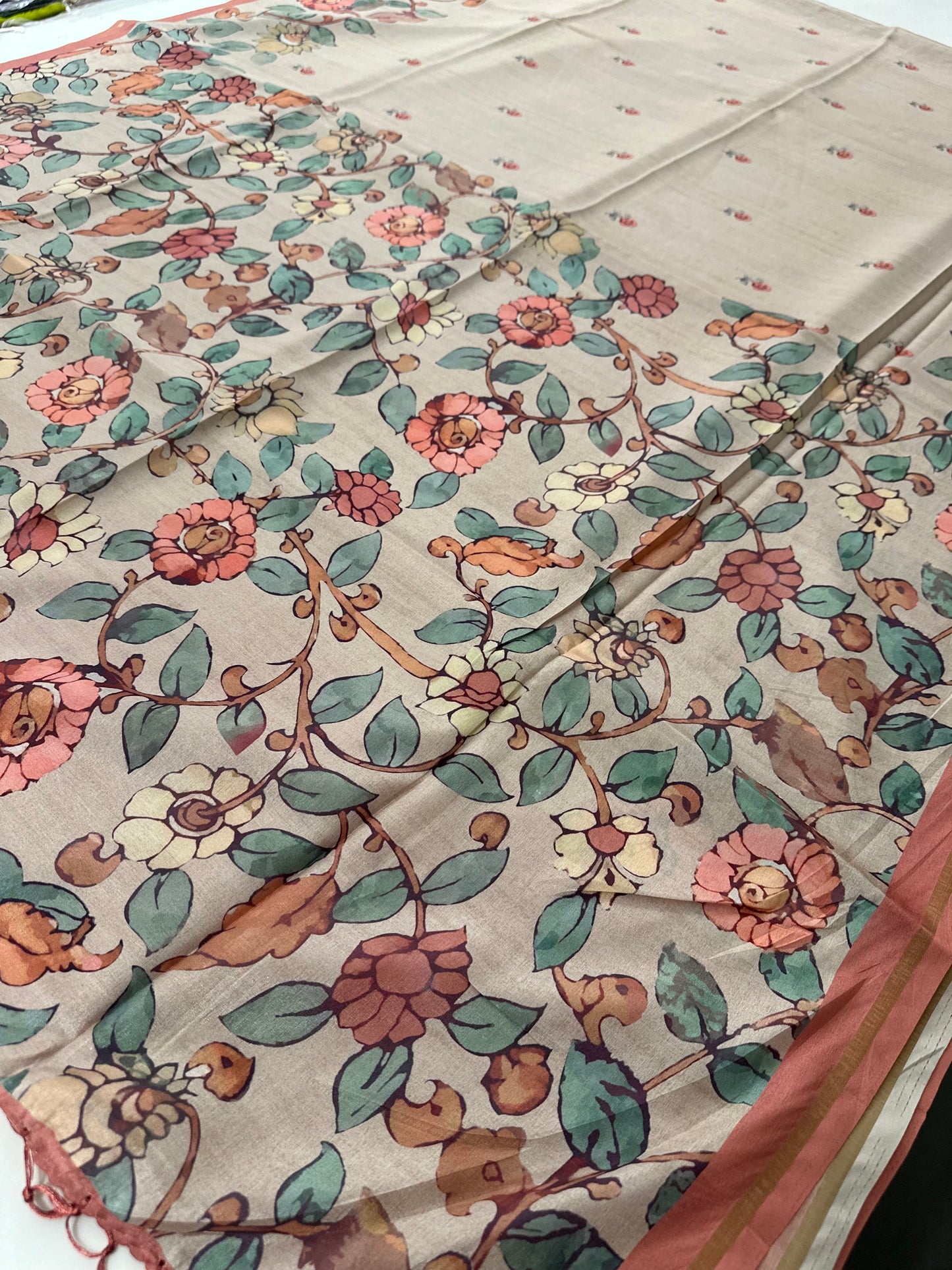 Printed Tussar Fancy-J12