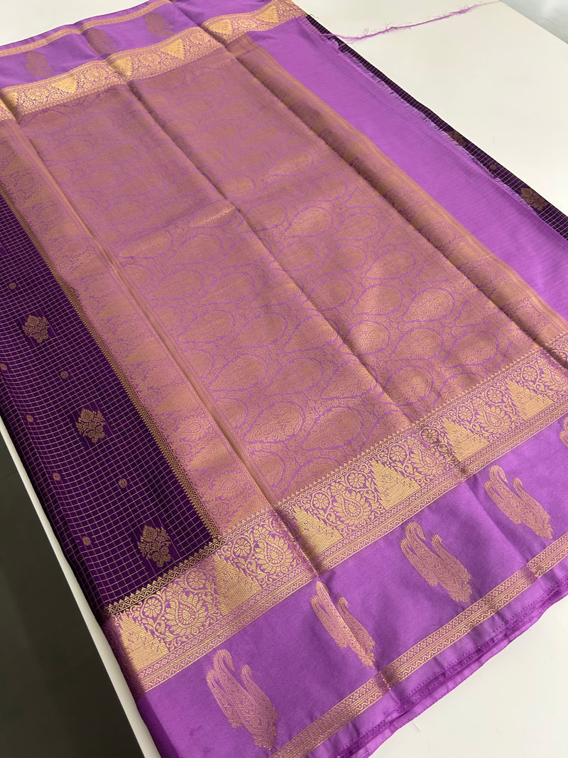 Semi Mysore Silk Saree-JU31