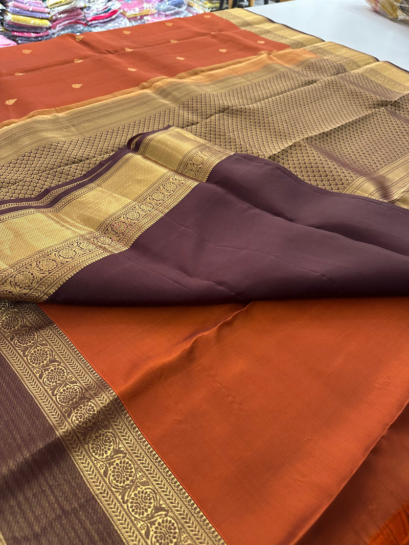 Self Kanchi Silk Sarees🌹-AU14
