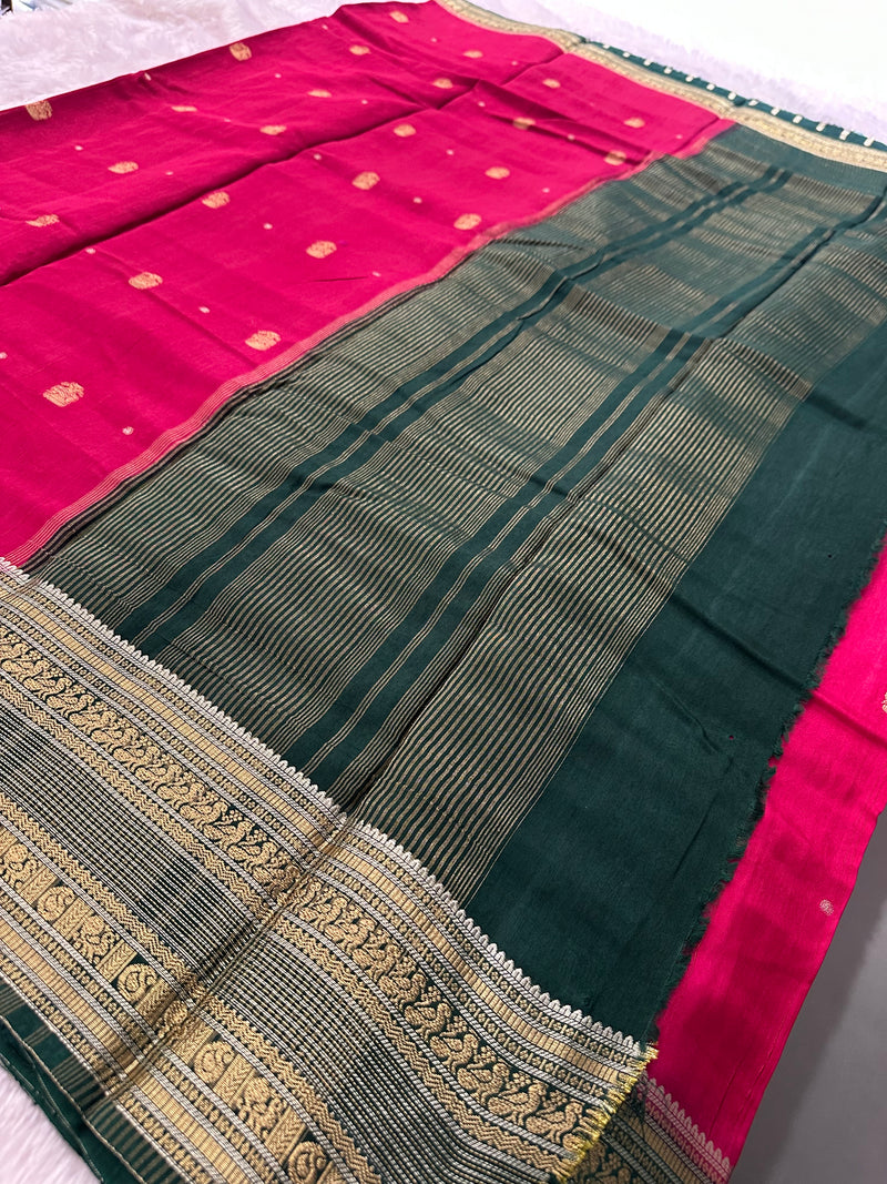 Fancy Tussar Silk Saree-JU13
