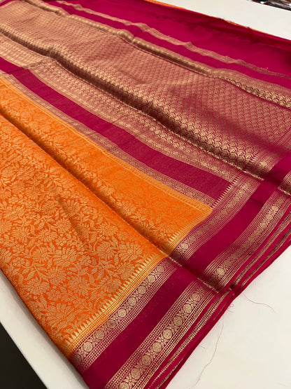 Brocade Banarasi soft silk