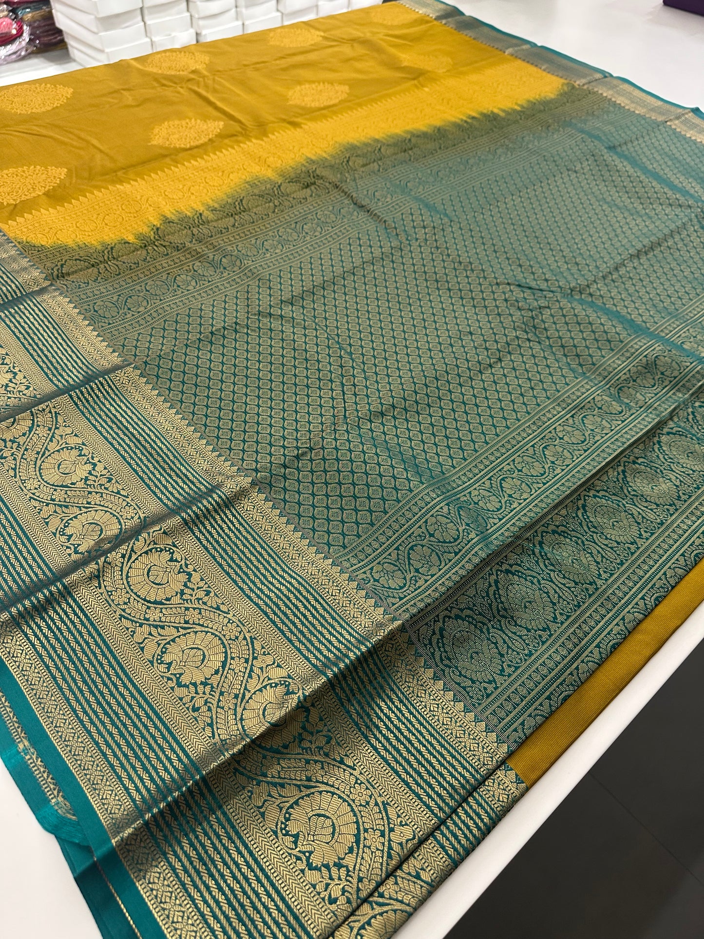 Semi Kanchi Silk Saree-JU16