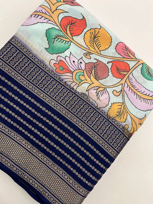 Ju10 Printed Semi Mysore Silk