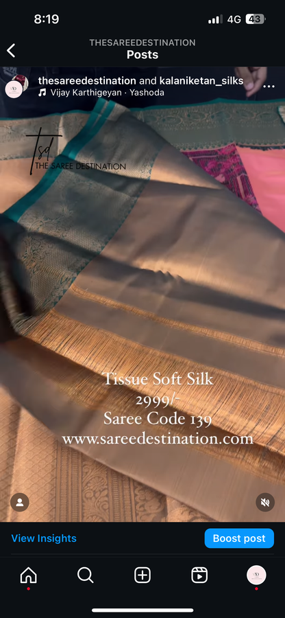 139 TISSUE SOFT SILK