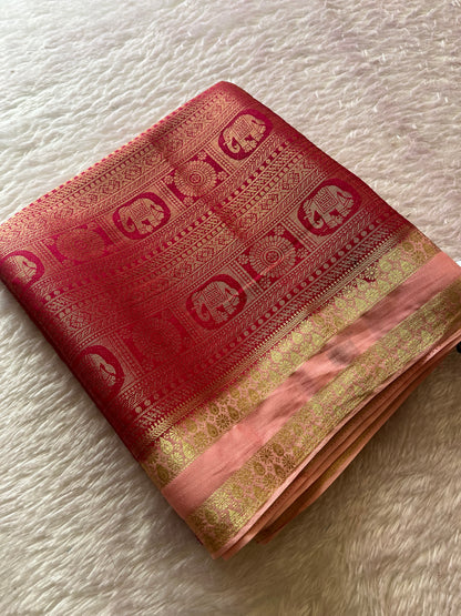 Banarasi Brocade Soft Silk
