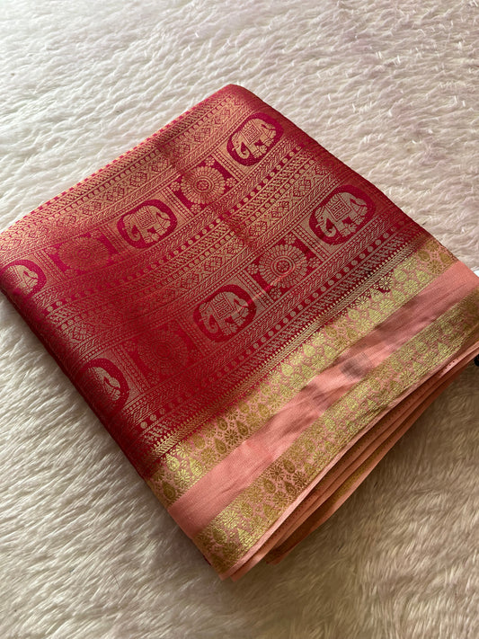 Banarasi Brocade Soft Silk