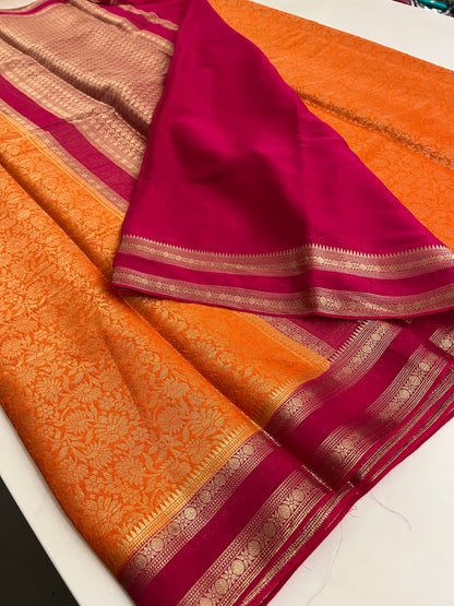 Brocade Banarasi soft silk