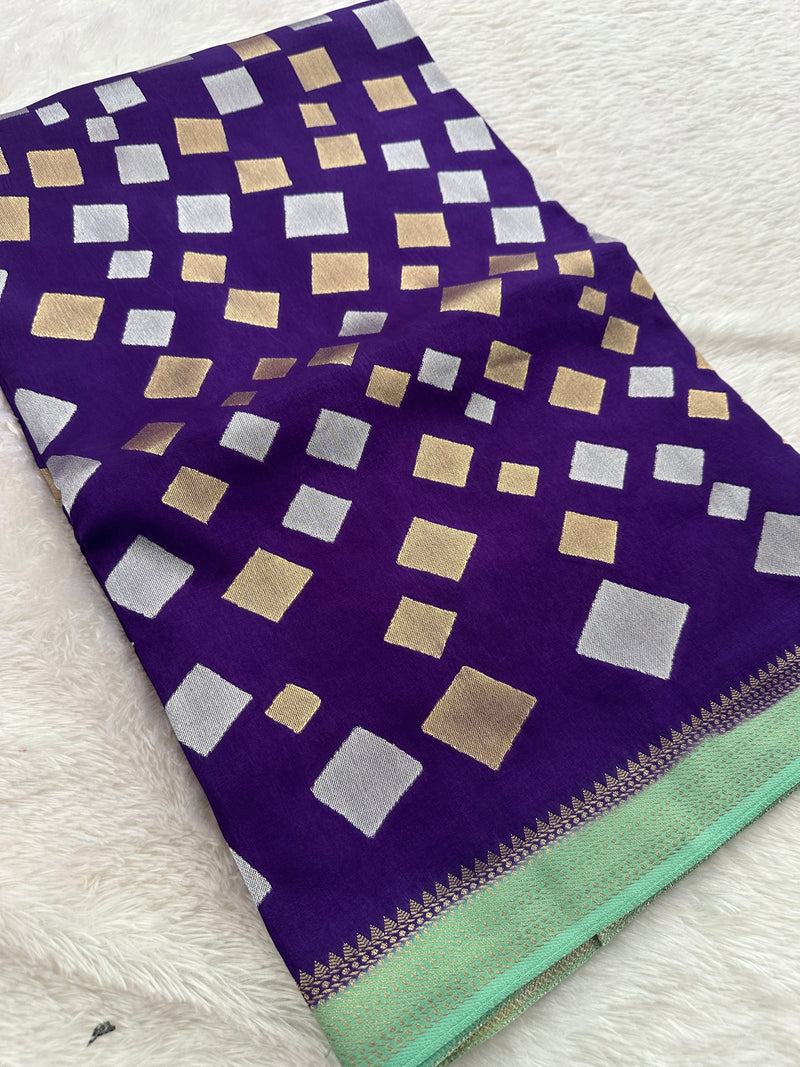 Banarsi Viscose Fancy Saree-JU12