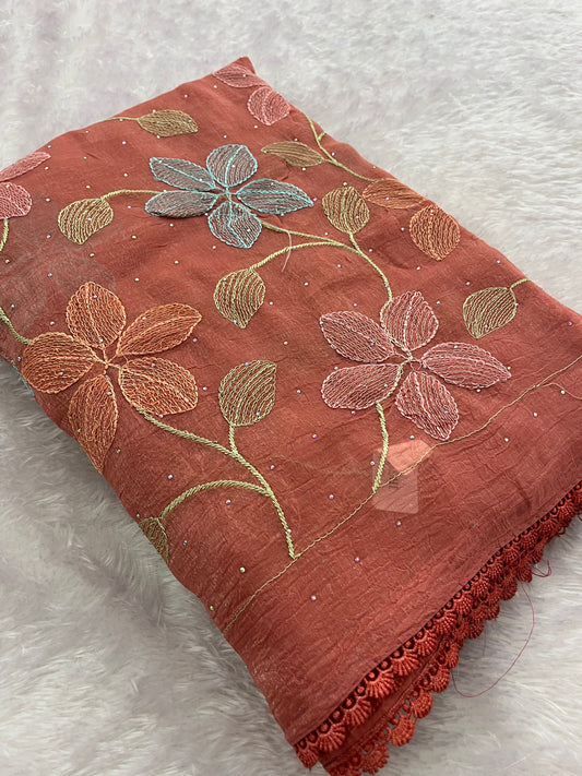 Organza Fancy saree