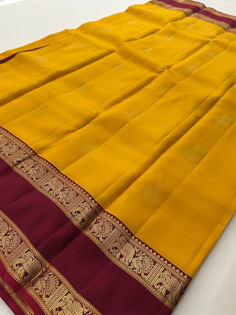 Self Kanchi Silk Sarees🌹-AU14