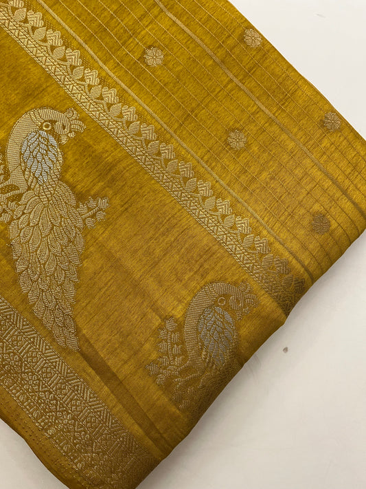 Tussar Chiffon Saree