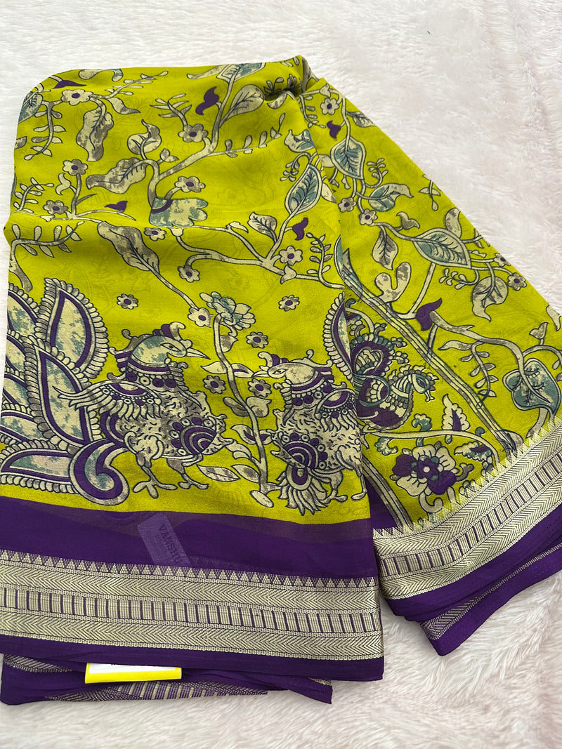 Kalamkari Fancy Chiffon-JU4