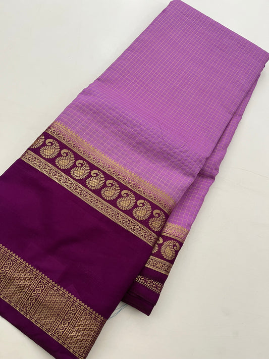 Crepe Small Checks Bentex Border