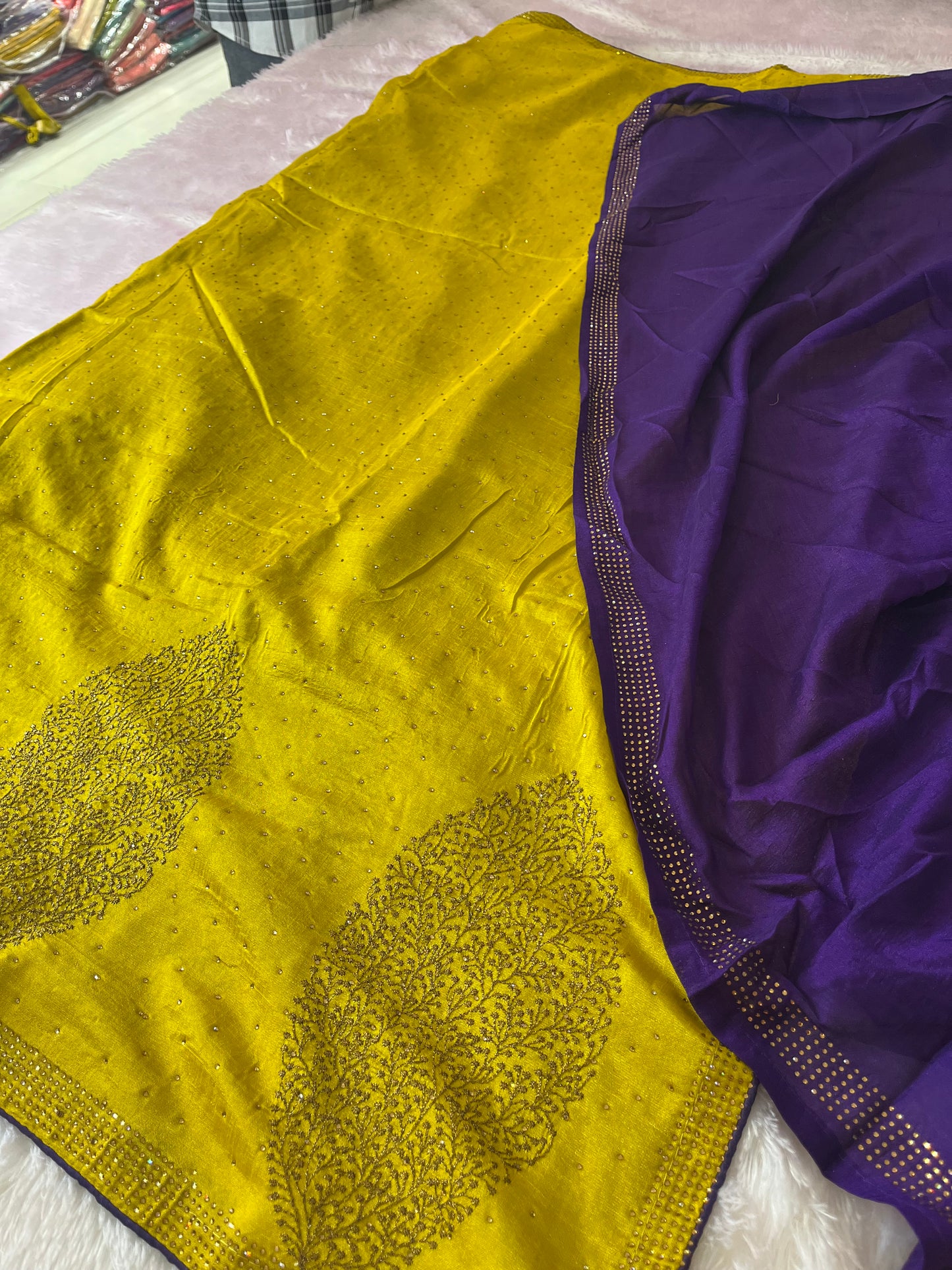 Tussar Work Fancy Saree