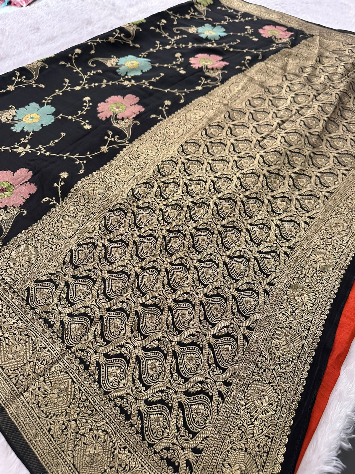 Banarasi Fancy Crape Saree -M19