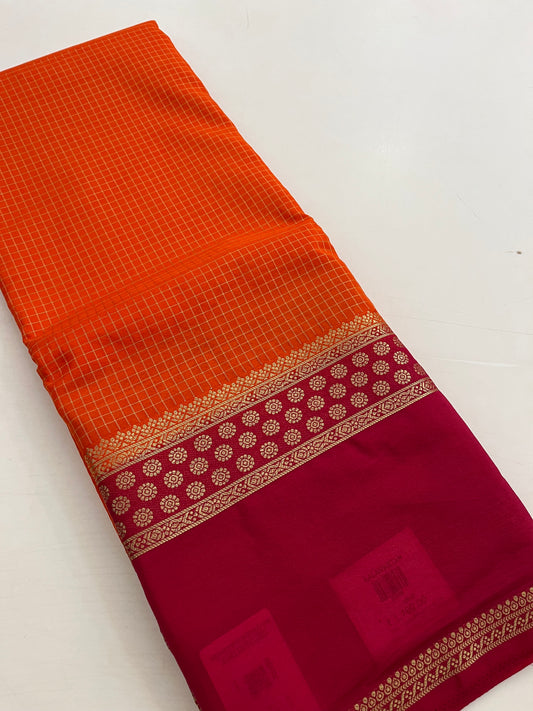 Designer crape silk
