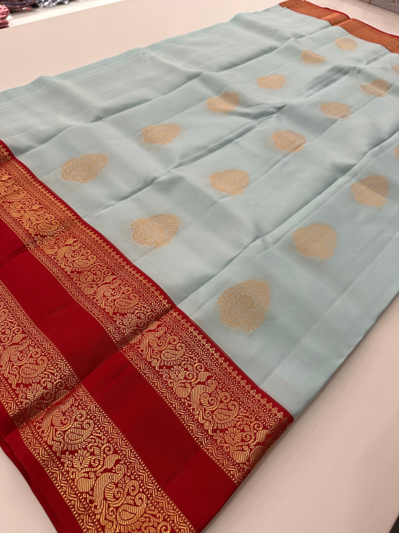 Self Kanchi Silk Sarees🌹-AU14
