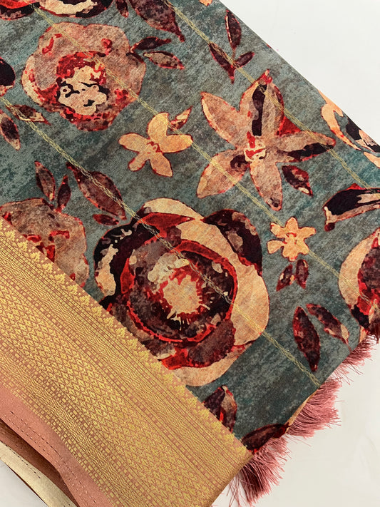 Printed Tussar Fancy