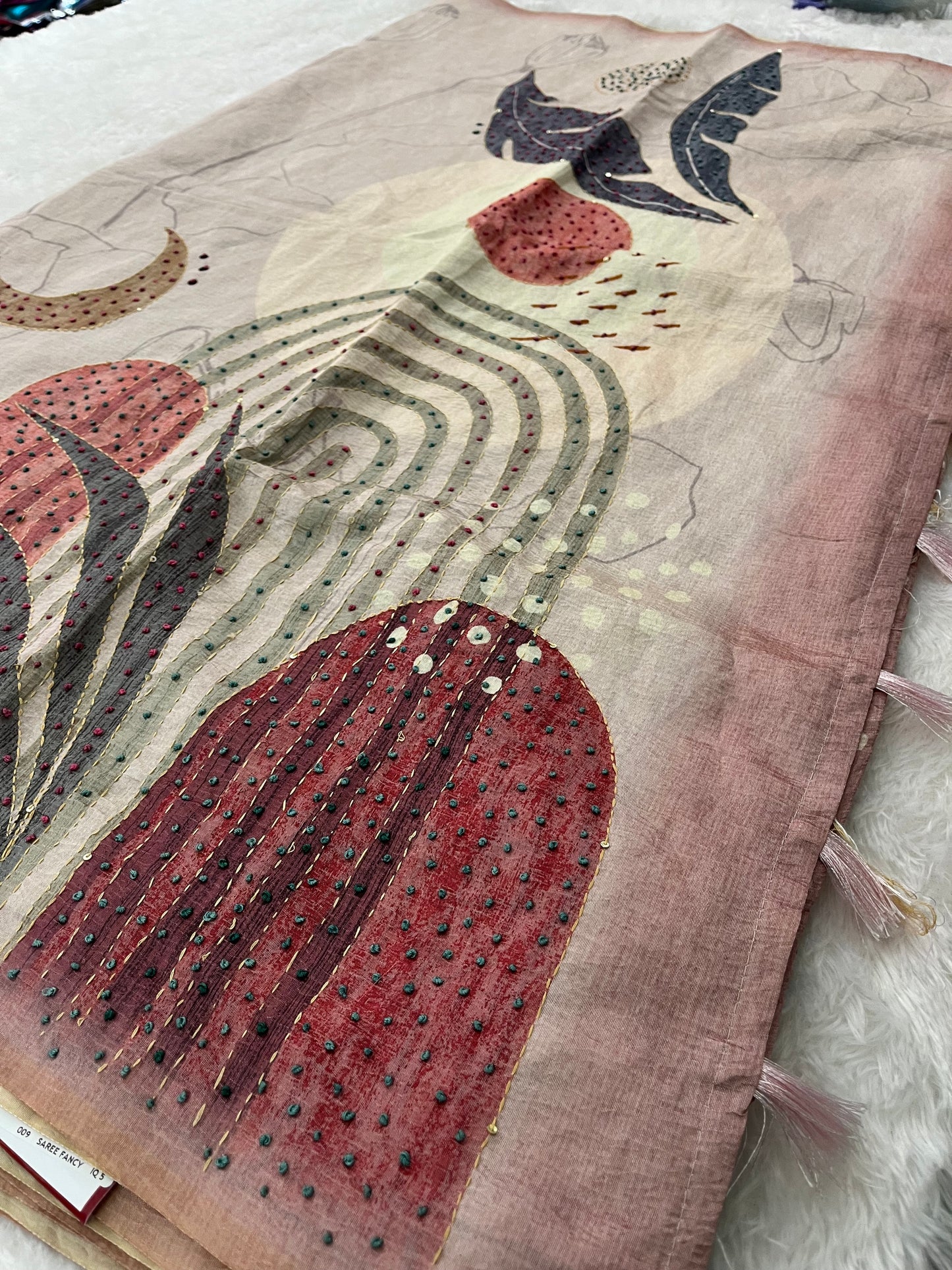 Knot Work Fancy Saree-F17