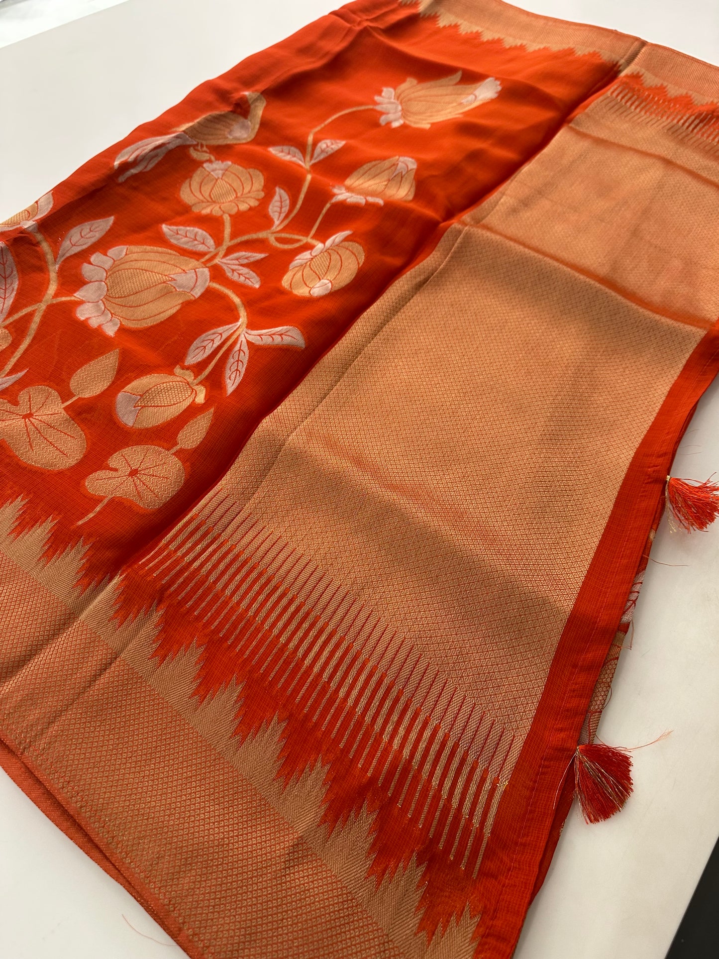 Jute Chiffon Premium Designer Saree-M26