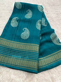 Tussar Crape Saree-JU9