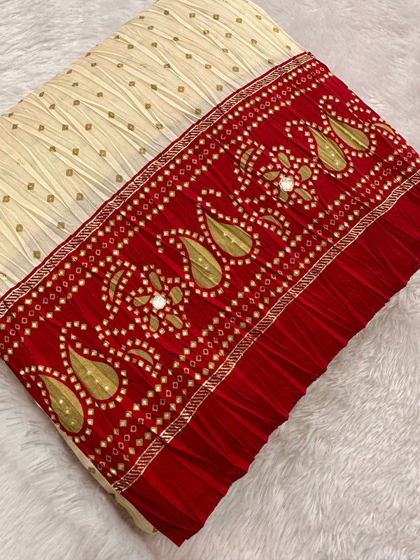 Crush Patola Fancy Saree-JU5